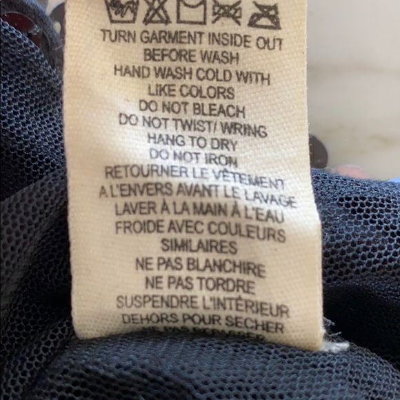 Sequined skirt, black. Size S - Picture 7 of 7